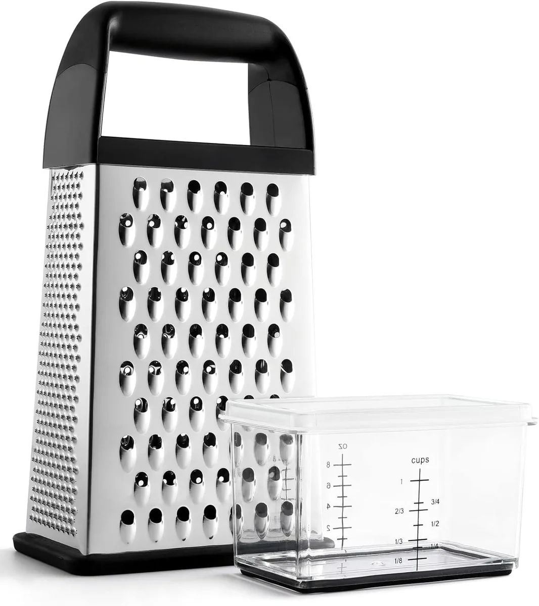  Cheese Grater With Container 304 Stainless Steel — product photo