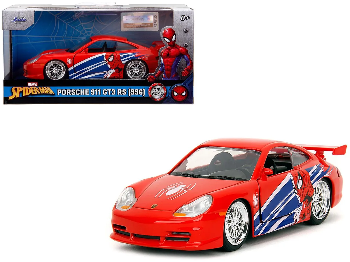 Jada Jada Porsche 911 GT3 RS (996) Spider-Man 1/32 Diecast Car — product photo