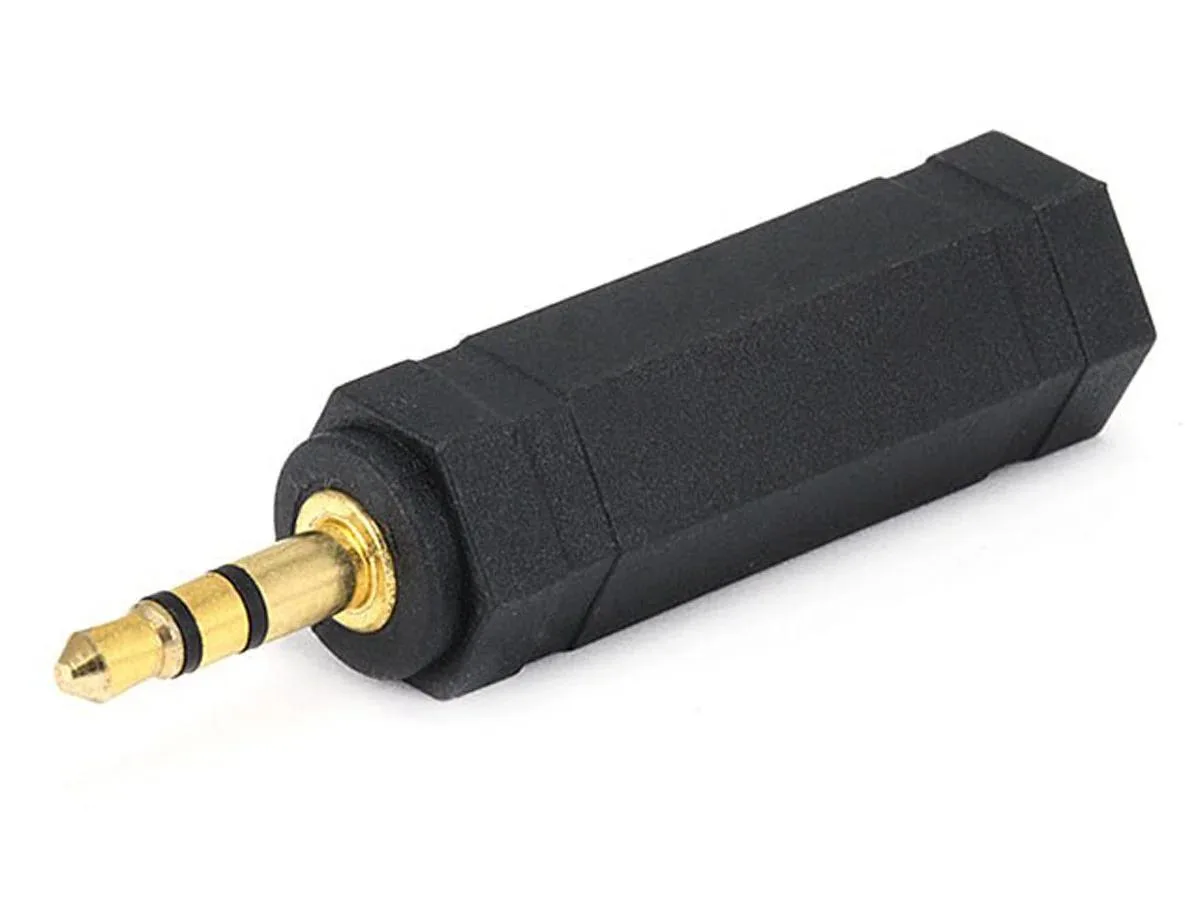 Monoprice Inc. Monoprice Inc. 3.5mm TRS Stereo Plug to 6.35mm TRS Stereo Jack Adapter Gold Plated — product photo