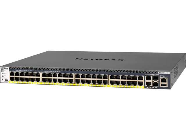 Netgear Inc. Netgear Inc. GSM4352PB-100NES 48-port PoE+ 10G managed network switch — product photo