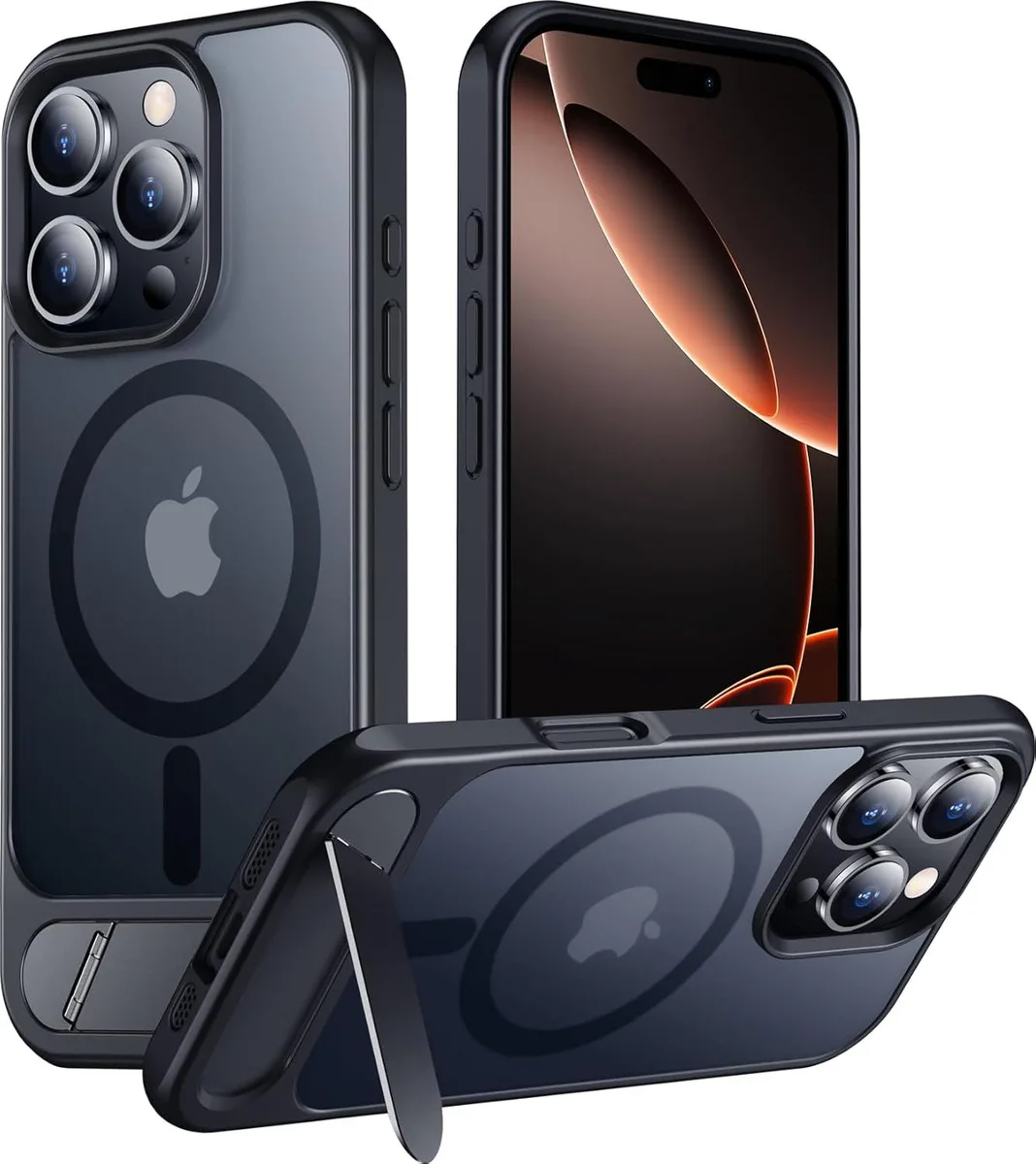 PISKEKAT PISKEKAT Magnetic Case iPhone 16 Pro Max 6.9 Kickstand Matte — product photo