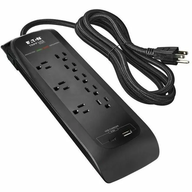 Tripp Lite Tripp Lite TLP88DBUC 8-Outlet Surge Protector 2400 Joules — product photo