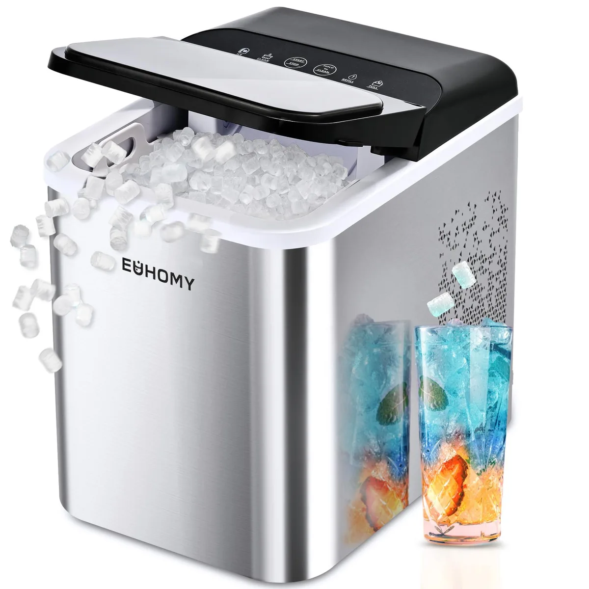 EUHOMY EUHOMY IM019NSI Nugget Ice Maker 35 lbs daily — product photo