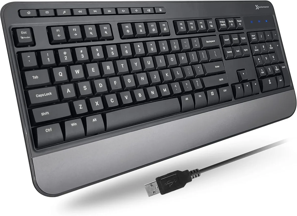 TUKO TUKO X9 Wired Gaming Keyboard Full-Size 114 Keys 10 Multimedia 14 Shortcut — product photo
