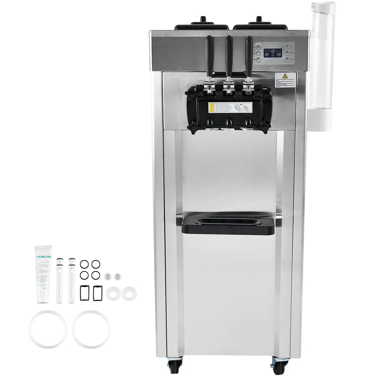 VEVOR VEVOR CKX300PRO-A19 Commercial Soft Ice Cream Machine 3 Flavors 2200W Sliver — product photo