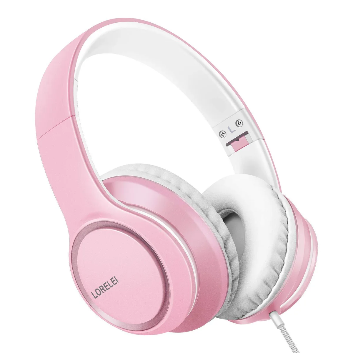  LORELEI X8 Pearl Pink Wired Over-Ear Headphones 40mm 32ohm 1.45m 3.5mm — product photo