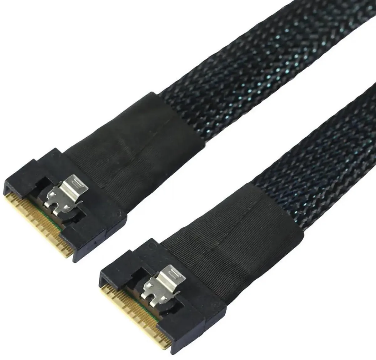 SMUGDESK SMUGDESK SlimSAS SFF8654 8i PCIe 4.0 24Gbps .5m SAS Cable — product photo