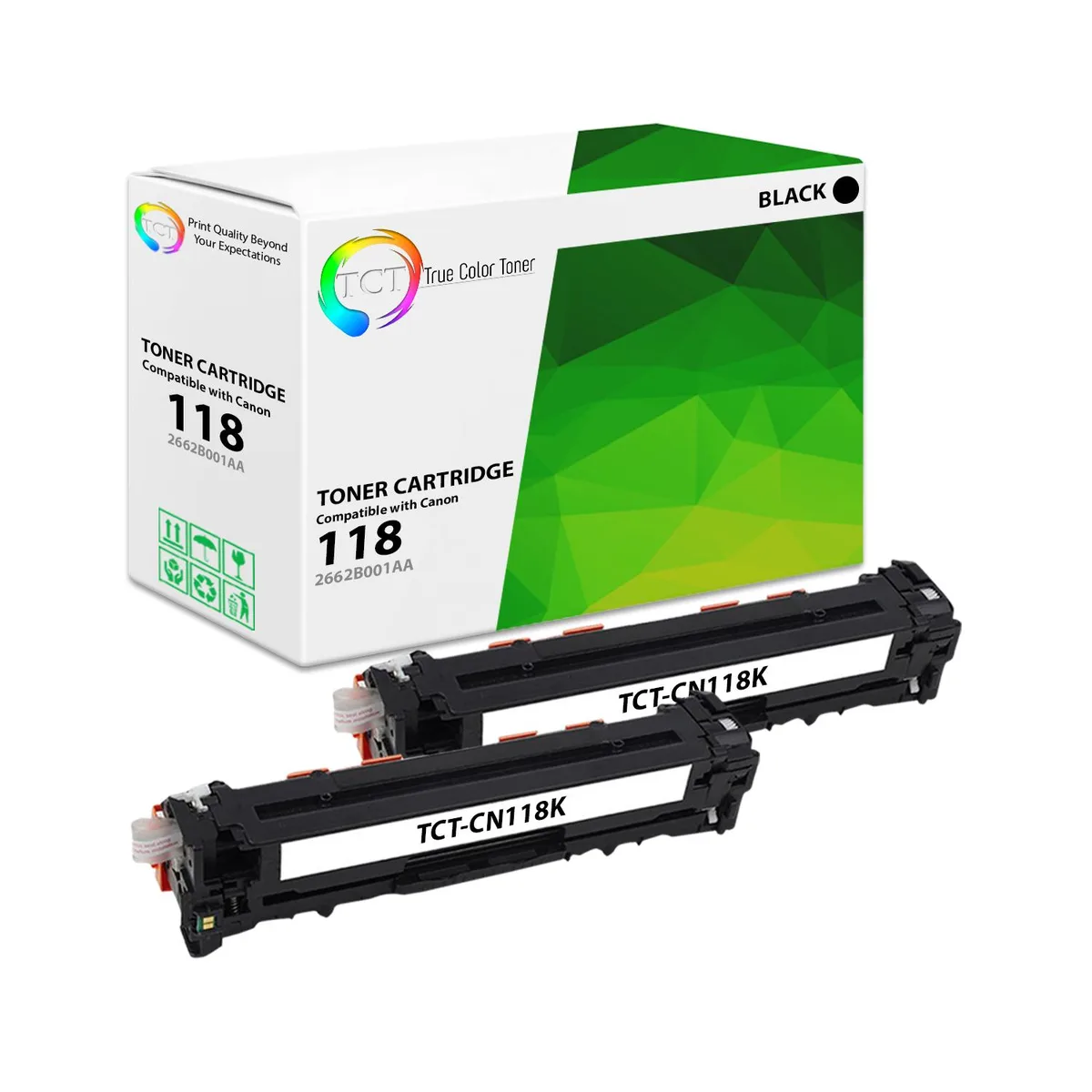 True Color Toner True Color Toner 118 Black Toner Cartridge 2 Pack — product photo