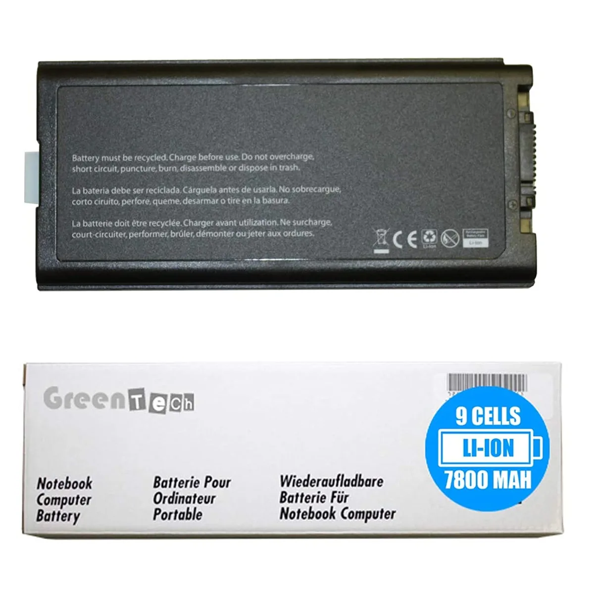 Tryhi Tryhi CF-VZSU29ASU 10.8V 7800mAh 9 Cell laptop battery — product photo
