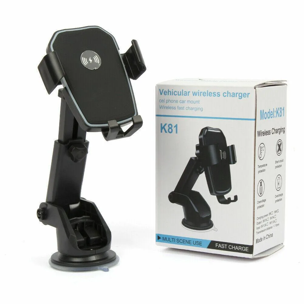 The Perfect Part The Perfect Part Qi Wireless Charger Car Mount 2 in 1 Black — product photo