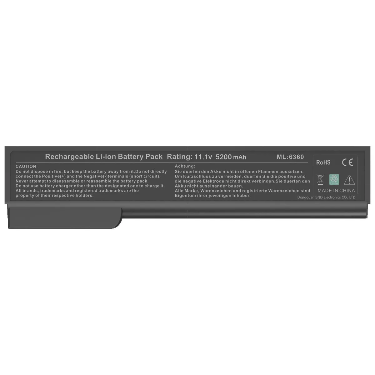 KW-Commerce KW-Commerce 8460p Laptop Battery 5200mAh 11.8V — product photo