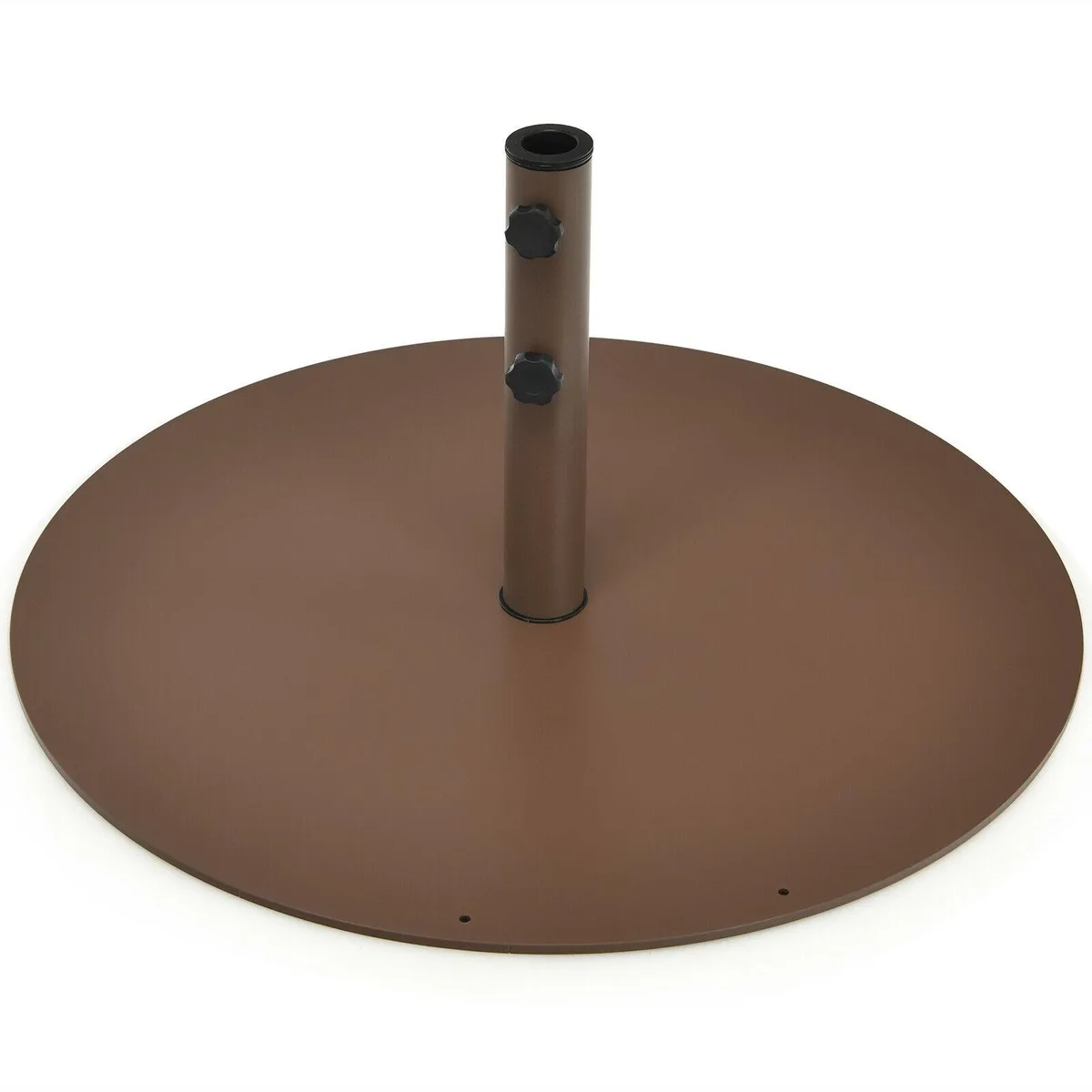 SlickBlue SlickBlue 29.5 Inch Steel Patio Umbrella Base Brown 59lbs — product photo