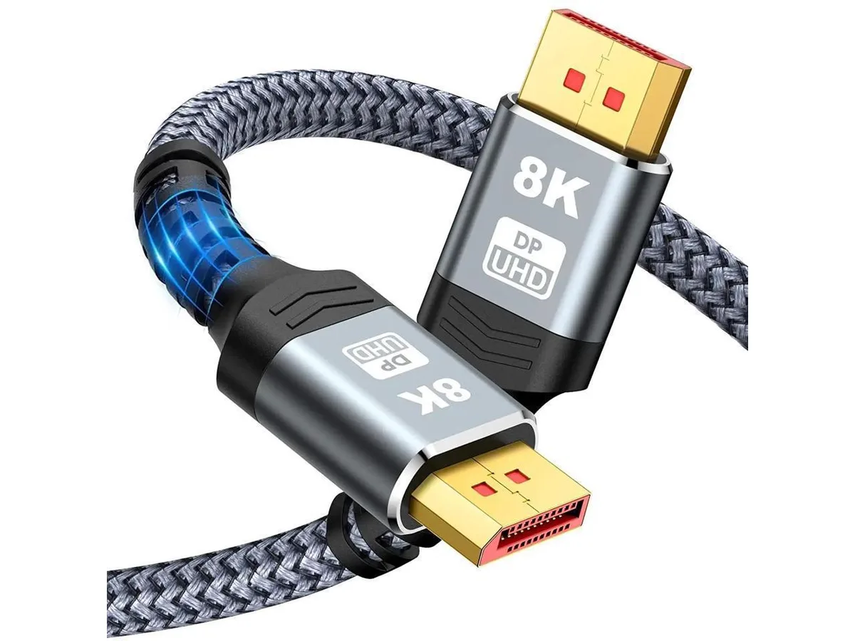 BUCIER BUCIER DisplayPort cable 1.4 8K 23 ft grey — product photo
