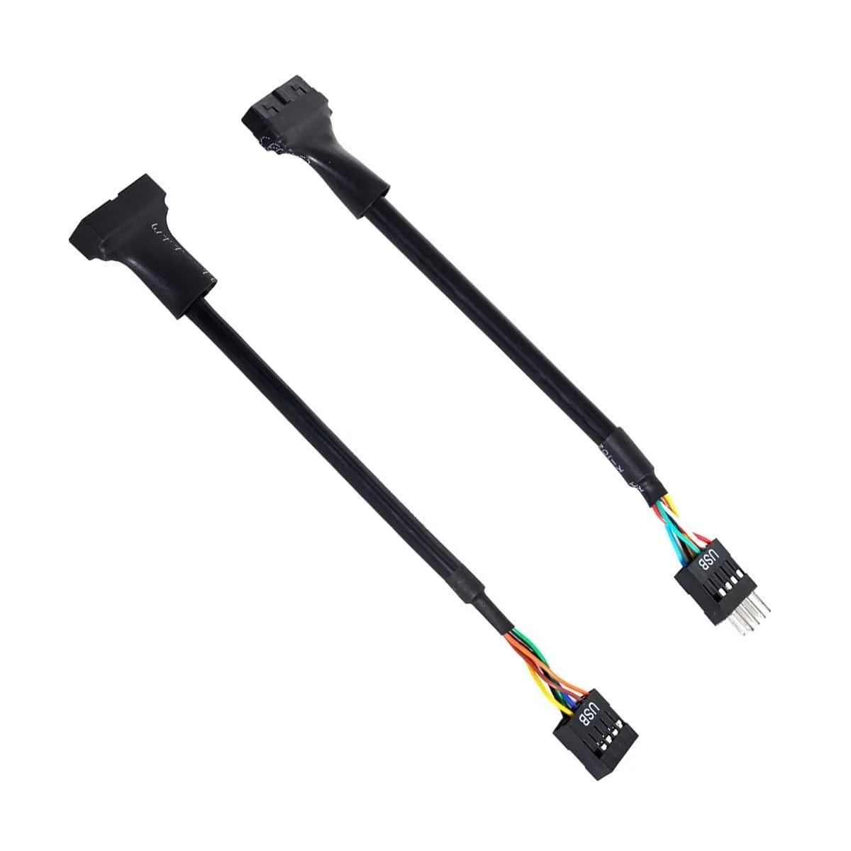 Fervit Fervit USB 2.0 9-pin to USB 3.0 20-pin reversible female header cable — product photo