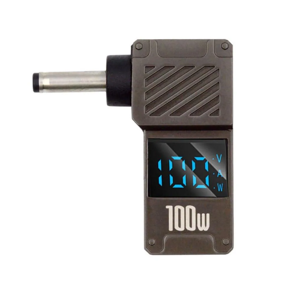LORDWORLD LORDWORLD USB-C PD 100W to DC 3.5x1.35mm 90° LED Display Adapter — product photo