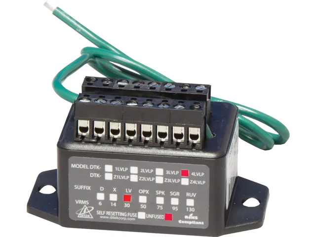 DITEK DITEK DTK-4LVLPLV 4-pair 30 V surge protector — product photo
