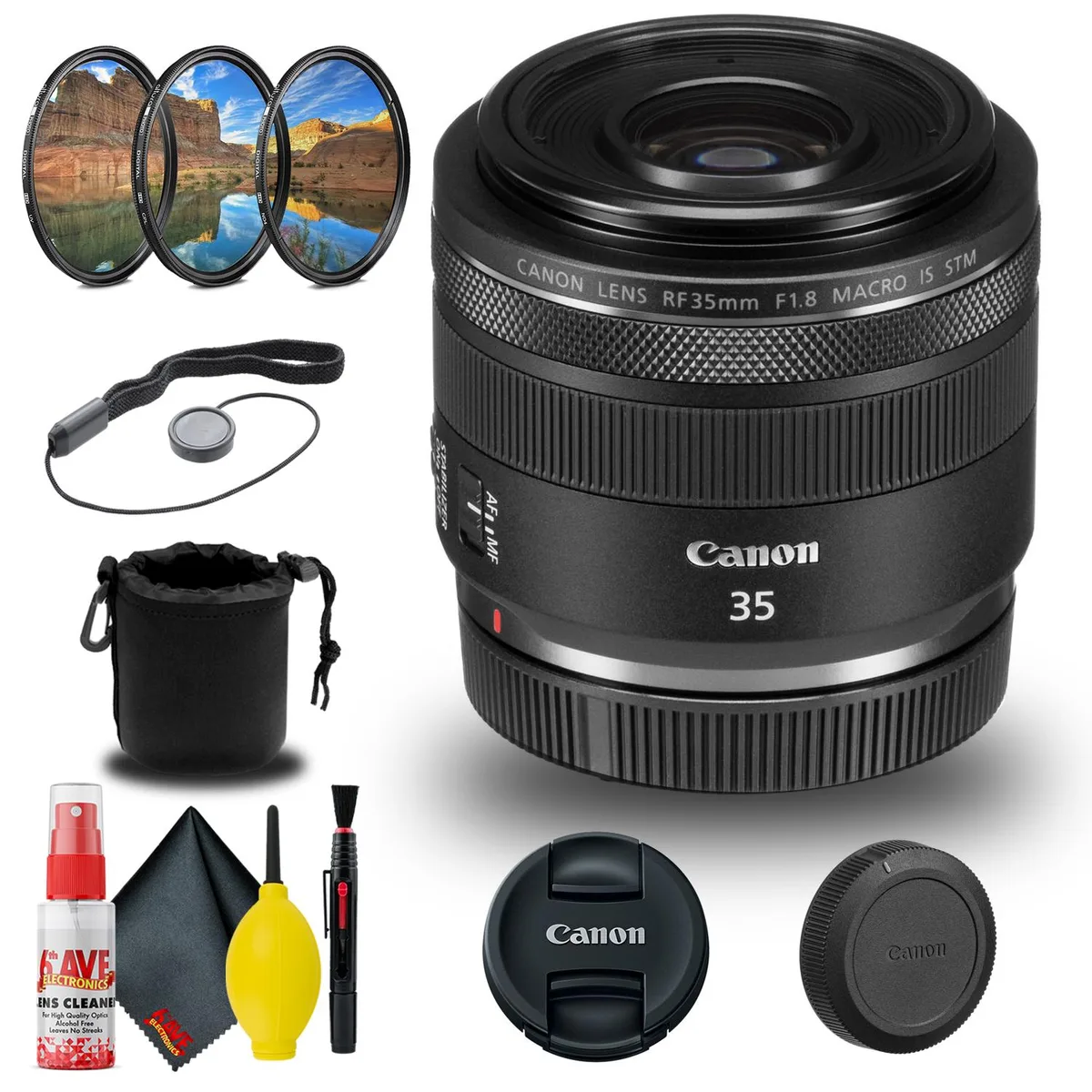 Canon Canon RF 35mm f/1.8 IS Macro STM Lens 2973C002 Bundle camera lens — product photo