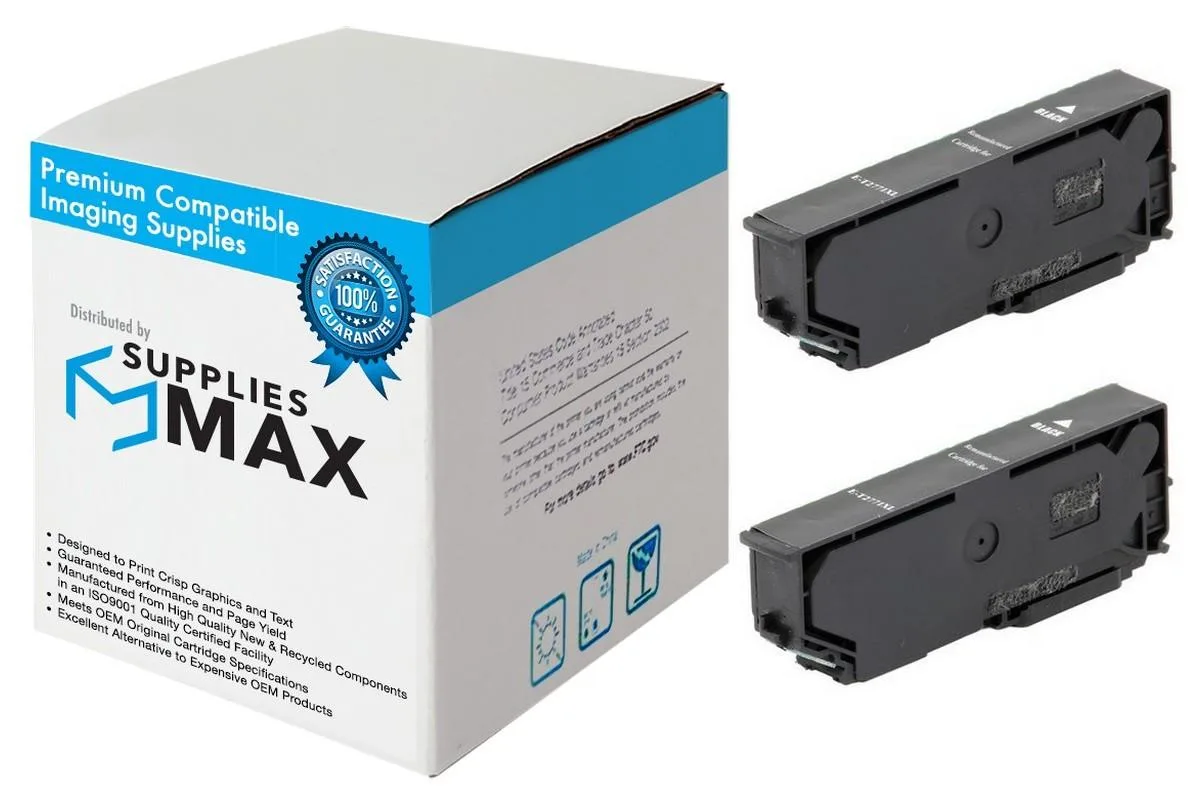 SuppliesMax SuppliesMax T277XL120-D2 Black Inkjet Cartridge 2-Pack 500 Pages — product photo