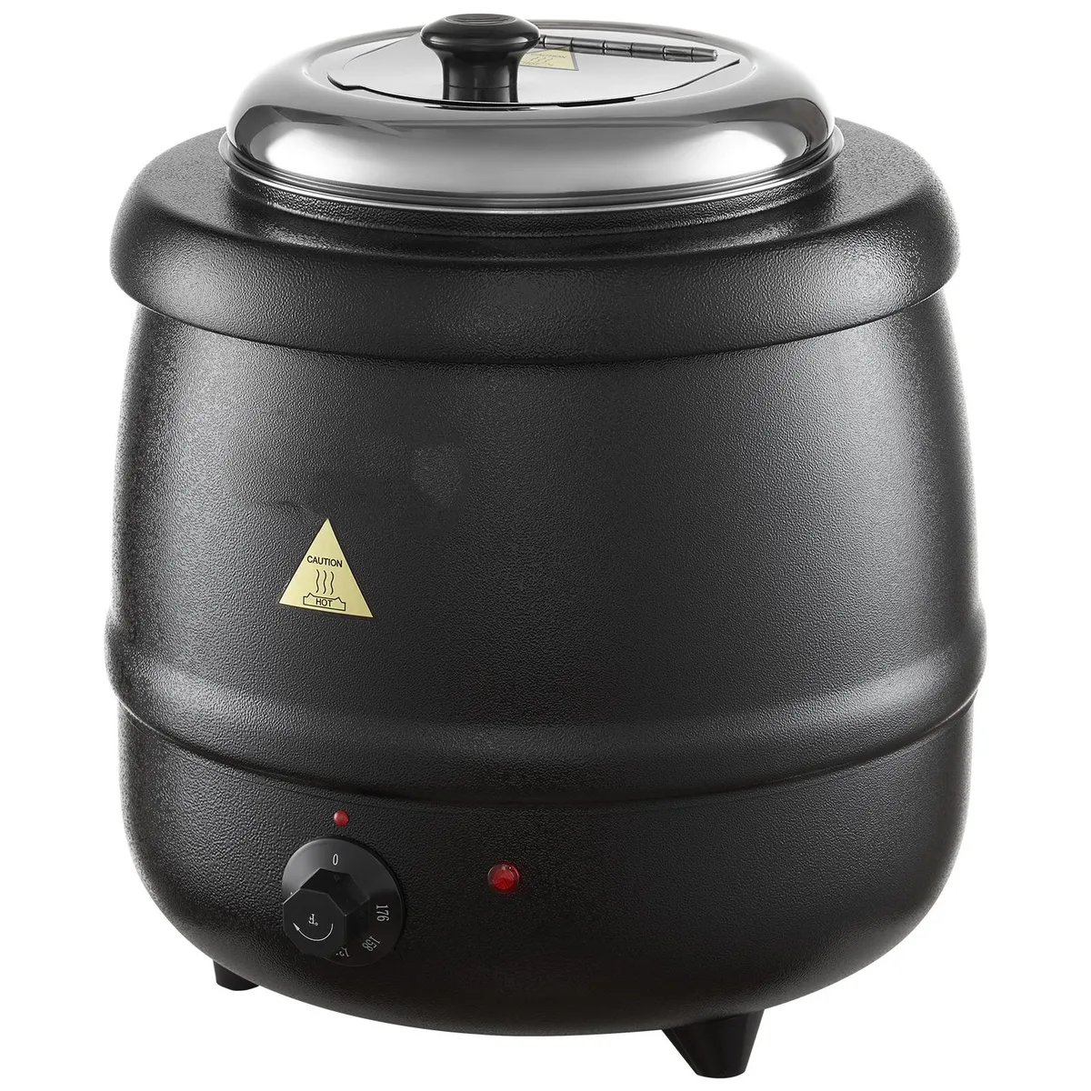 VEVOR VEVOR 10 QT Electric Soup Warmer Black 304 Stainless Steel Pot 95-176°F 400W — product photo