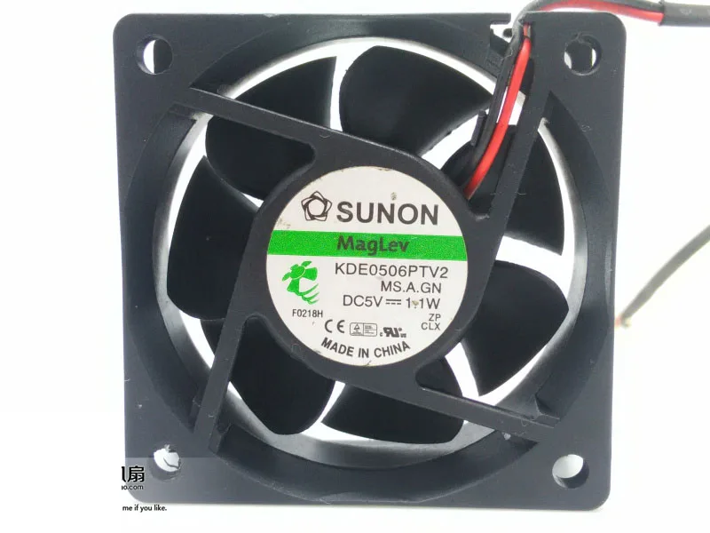 Zyvpee Zyvpee KDE0506PTV2 60mm 5V 1.1W 2-wire case fan — product photo