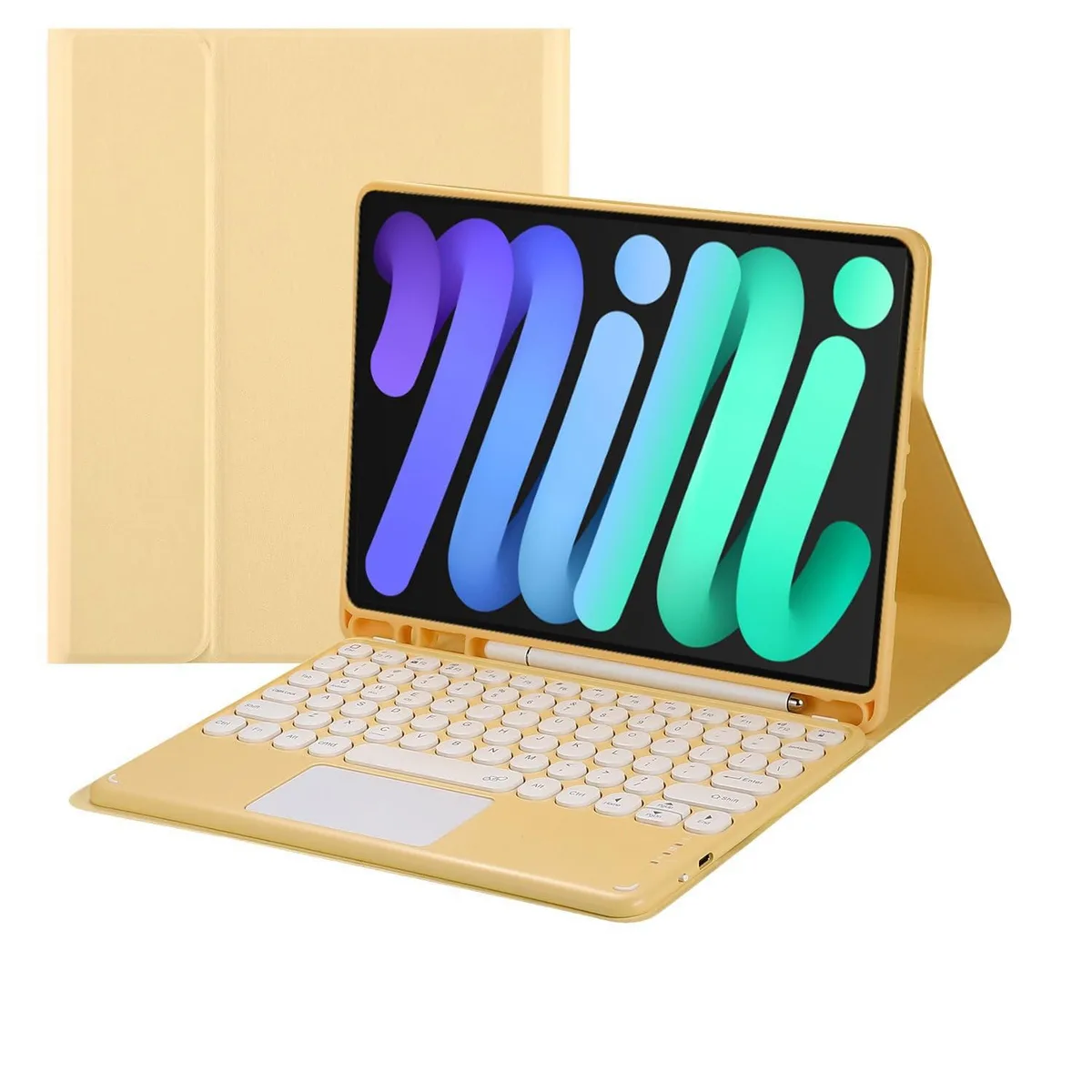 Timoom Timoom Bluetooth Keyboard Case Yellow iPad Mini 6 7 8.3 — product photo