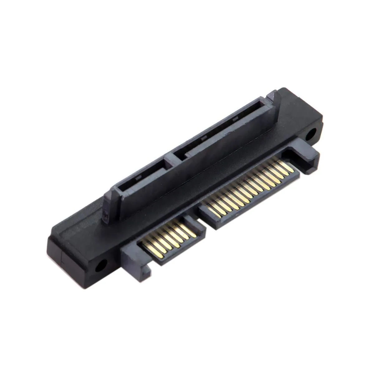 LORDWORLD LORDWORLD SATA 22Pin 90° Up Male to Female Adapter — product photo