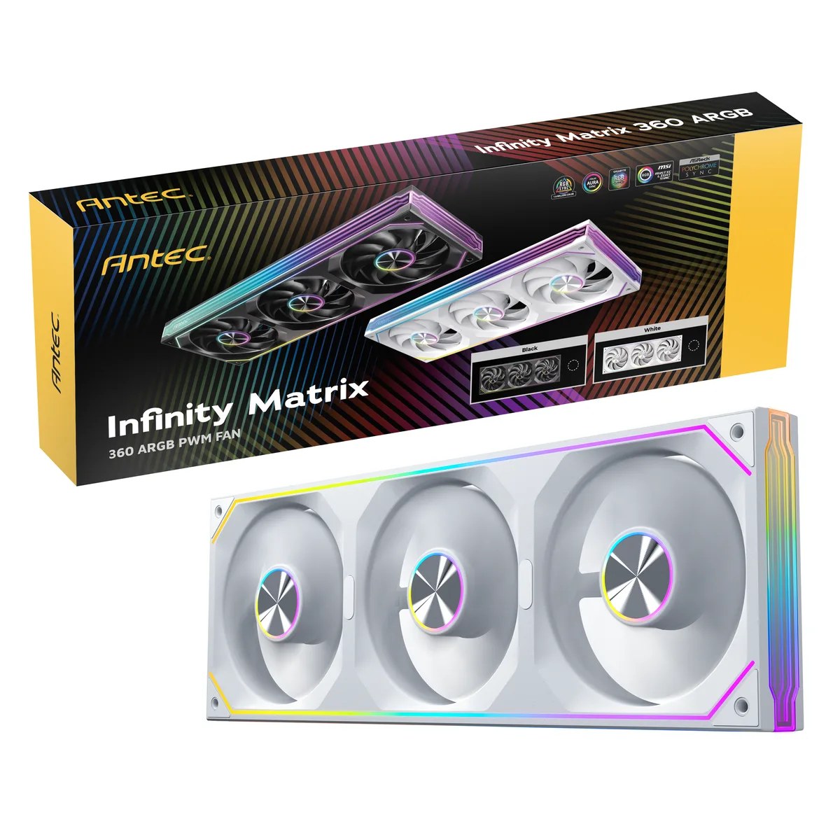 Antec Antec Infinity Matrix 360 ARGB White 360 mm case fan — product photo