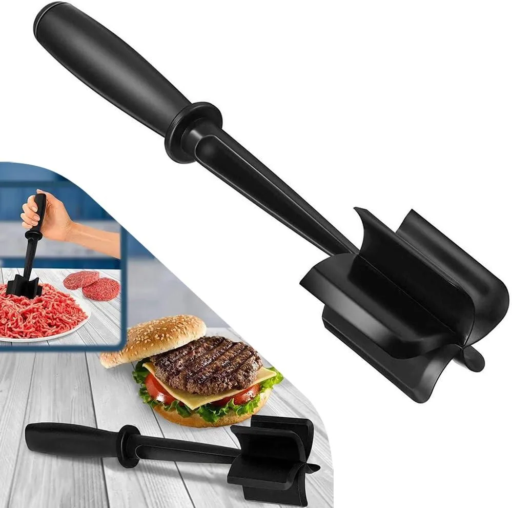 Black nylon 5-blade meat chopper with ergonomic handle