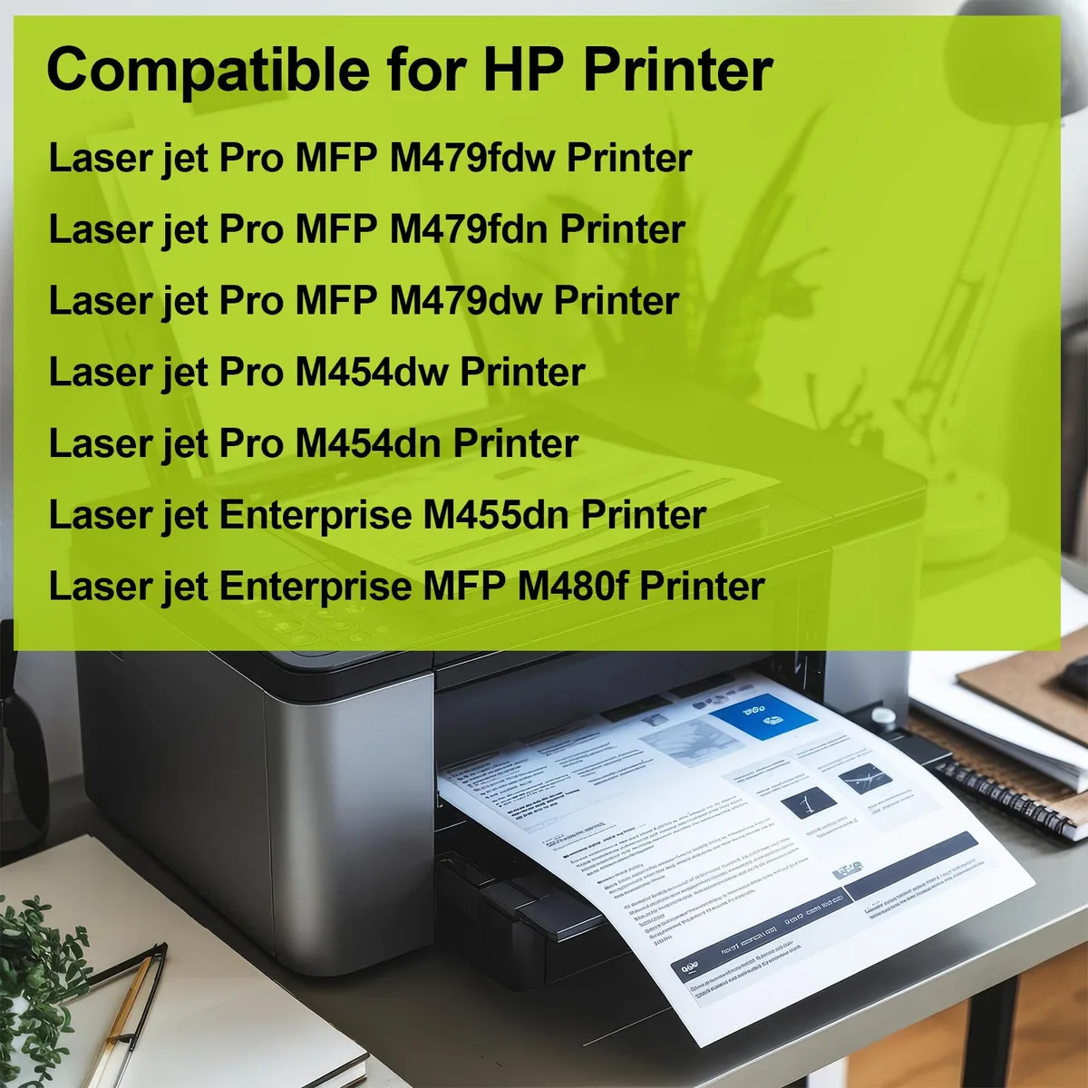 GREENCYCLE GREENCYCLE 414X W2020X Black Toner Cartridge 2 Pack 7500 Pages — product photo