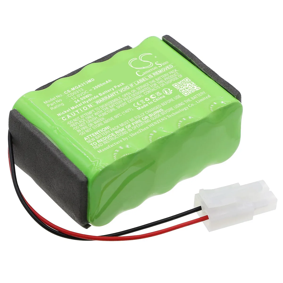  Cameron Sino Battery for Airflo 12 CD0313 2000mAh 12V — product photo