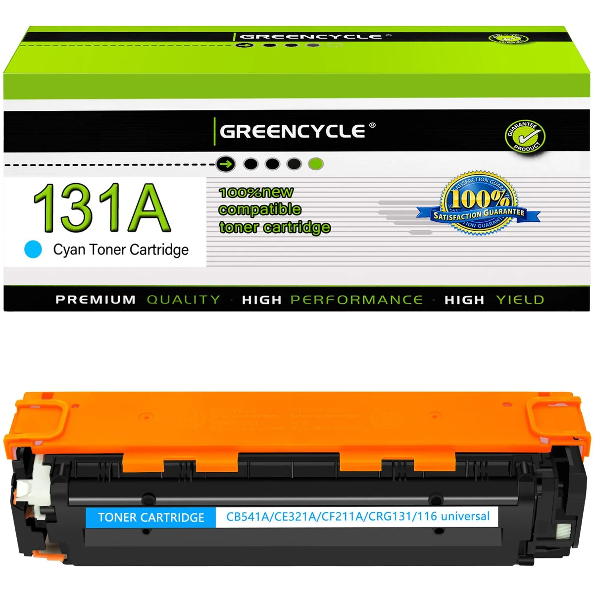 GREENCYCLE GREENCYCLE CF211A Cyan Compatible Toner Cartridge 131A 1800 pages — product photo