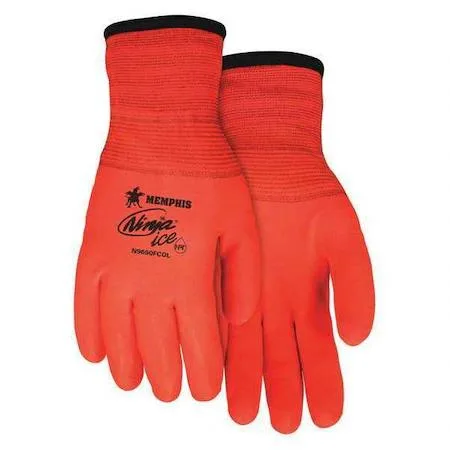 XL cold protection gloves with full dipped coating and acrylic terry lining