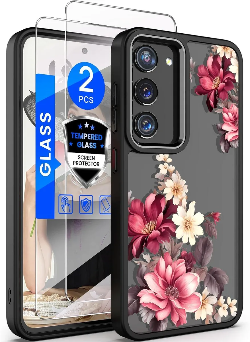 Transcend Transcend Galaxy S23 5G 6.1 inch Floral Case Black — product photo