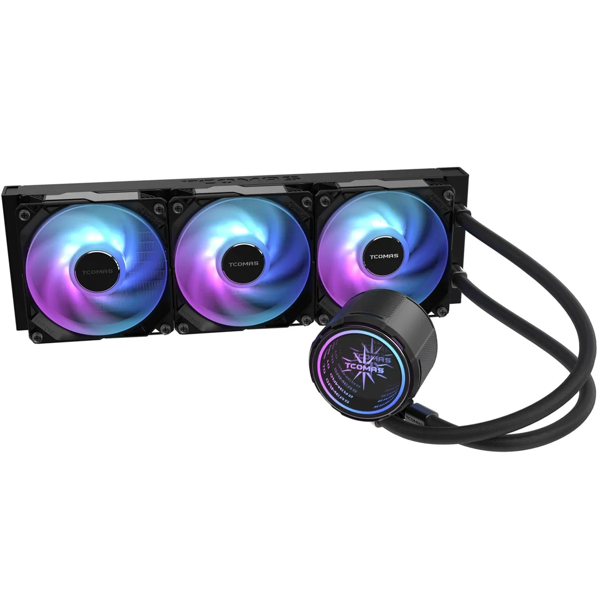 TCOMAS TCOMAS LA200 Black 360 ARGB Liquid Cooler — product photo