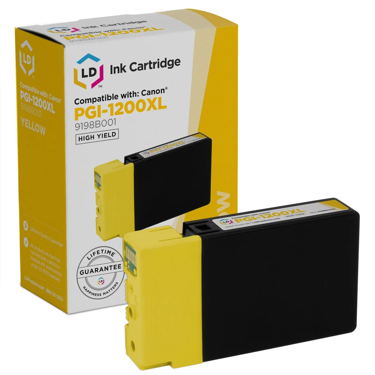 LD Products LD Products PGI-1200XL Yellow Ink Cartridge 900 Pages — product photo