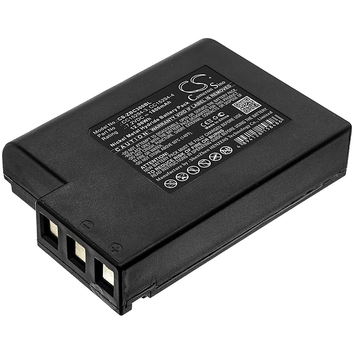 Cameron &amp; Co Cameron &amp; Co DS-CS-ZBC300BL 7.2V 1800mAh Ni-MH printer battery — product photo