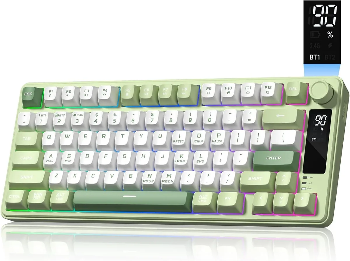 usbroway usbroway DK75 75% Gaming Keyboard, RGB, Bluetooth 5.0, 2.4GHz, USB-C — product photo