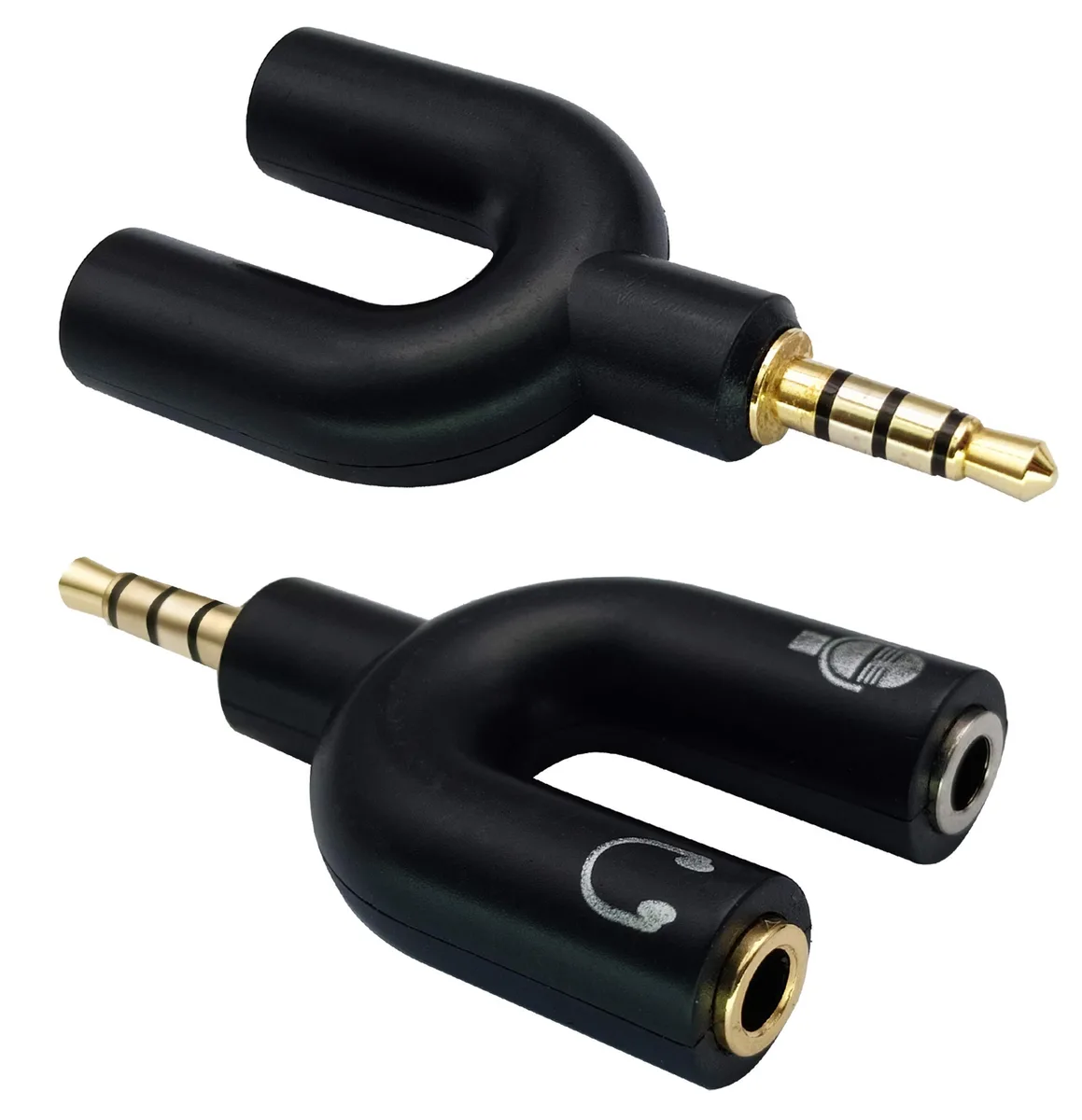 BUCIER BUCIER 3.5mm Headphone Y Splitter Adapter 2-Pack audio adapter — product photo