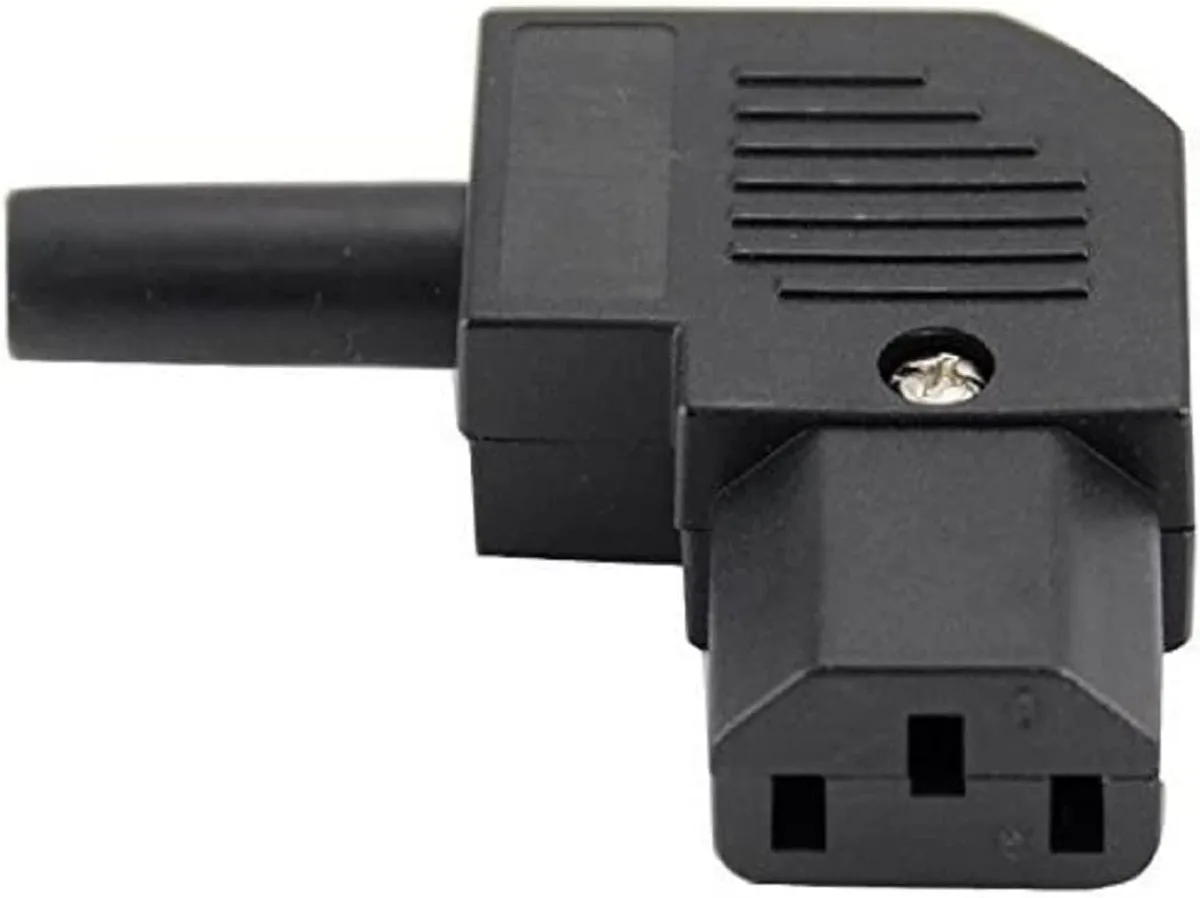 TeKit TeKit IEC C13 Right-Angle Adapter 250V 10A 16A Black — product photo