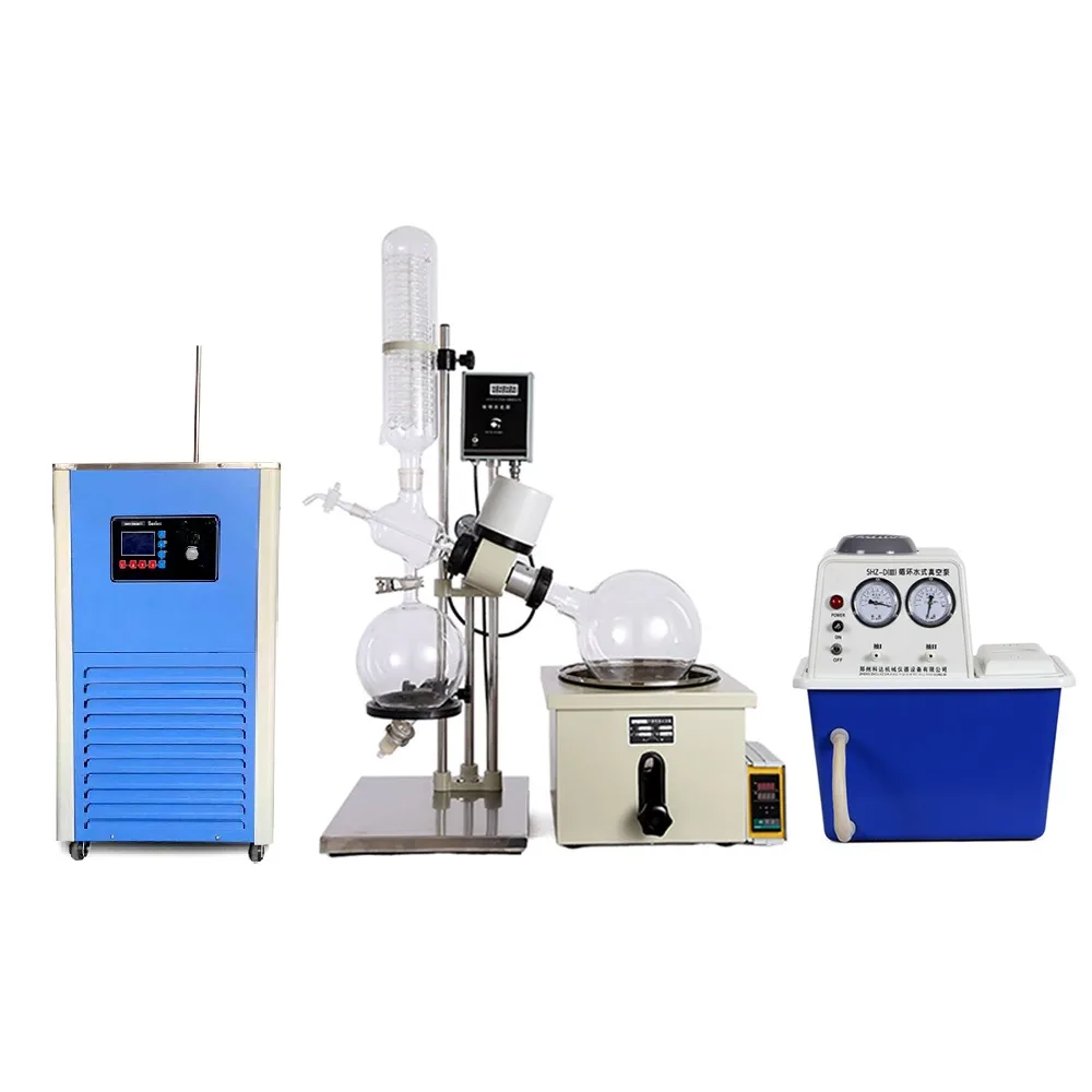 HNZXIB HNZXIB RE-501 5L Rotary Evaporator 110V with Vacuum Pump and Chiller — product photo