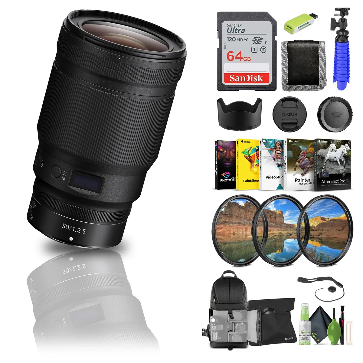 Nikon Inc Nikon NIKKOR Z 50mm f/1.2 S Lens Bundle 64GB Card (20095) — product photo