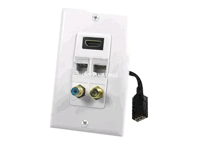 PYLE AUDIO PYLE AUDIO White HDMI Wallplate with Cable PHDK6 — product photo