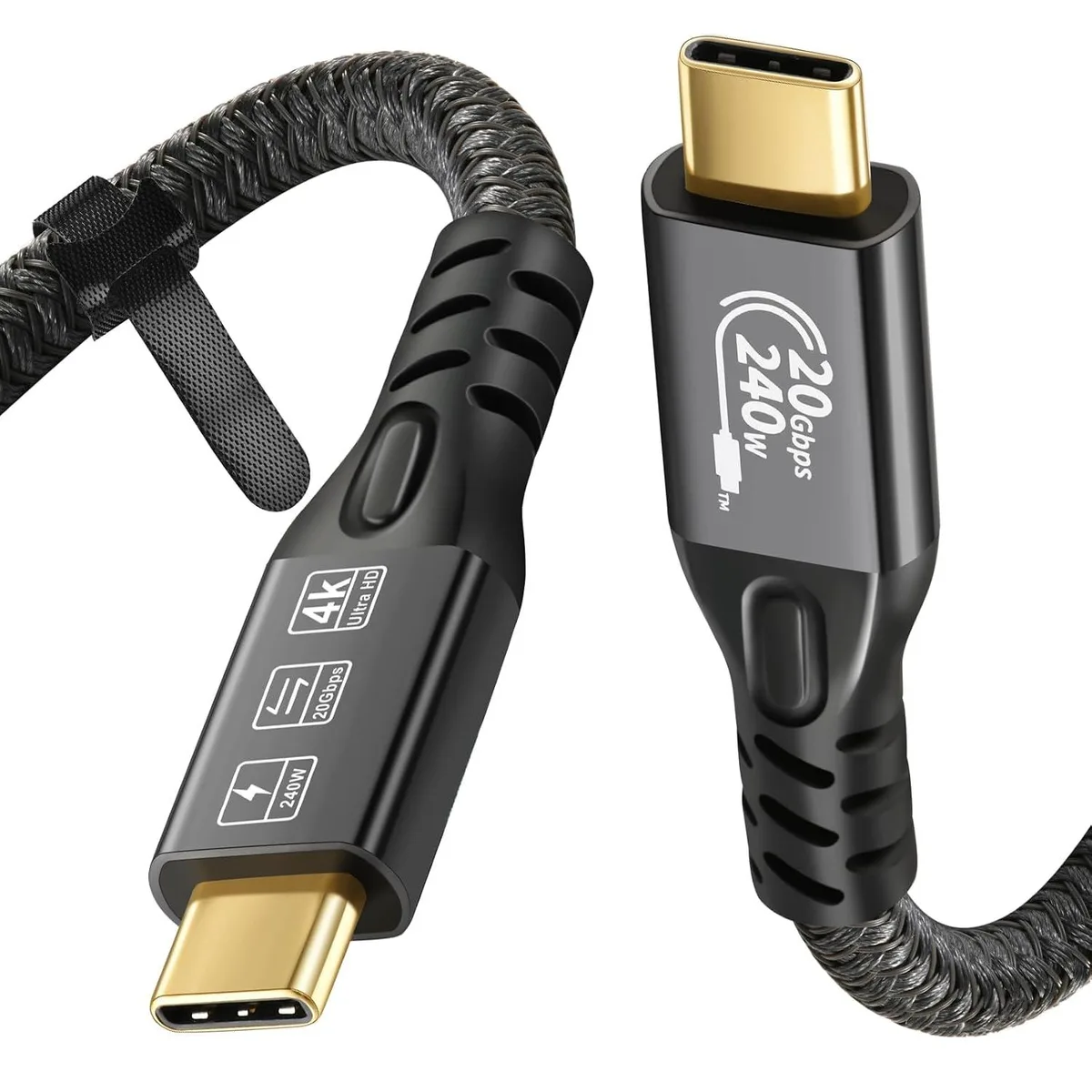 Kootion Kootion USB C Cable 3.2 Gen 2X2 20Gbps 240W PD3.1 E-Marker Thunderbolt 3/4 — product photo