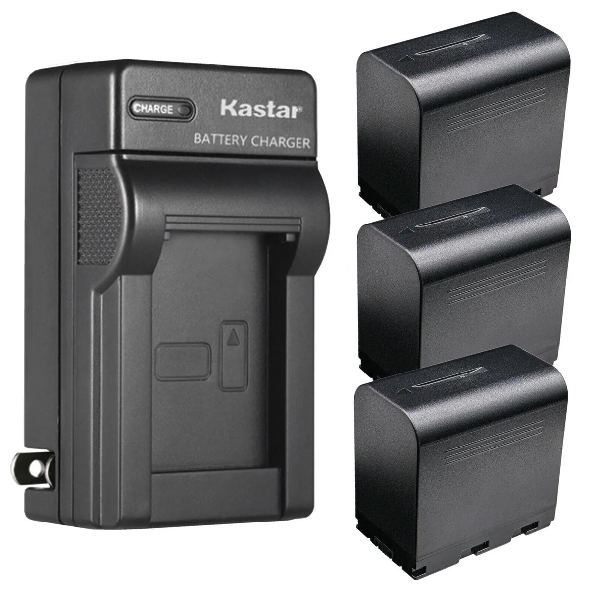 Kastar Kastar SSL-JVC70 3-Pack Li-Ion Camera Battery &amp; AC Charger — product photo