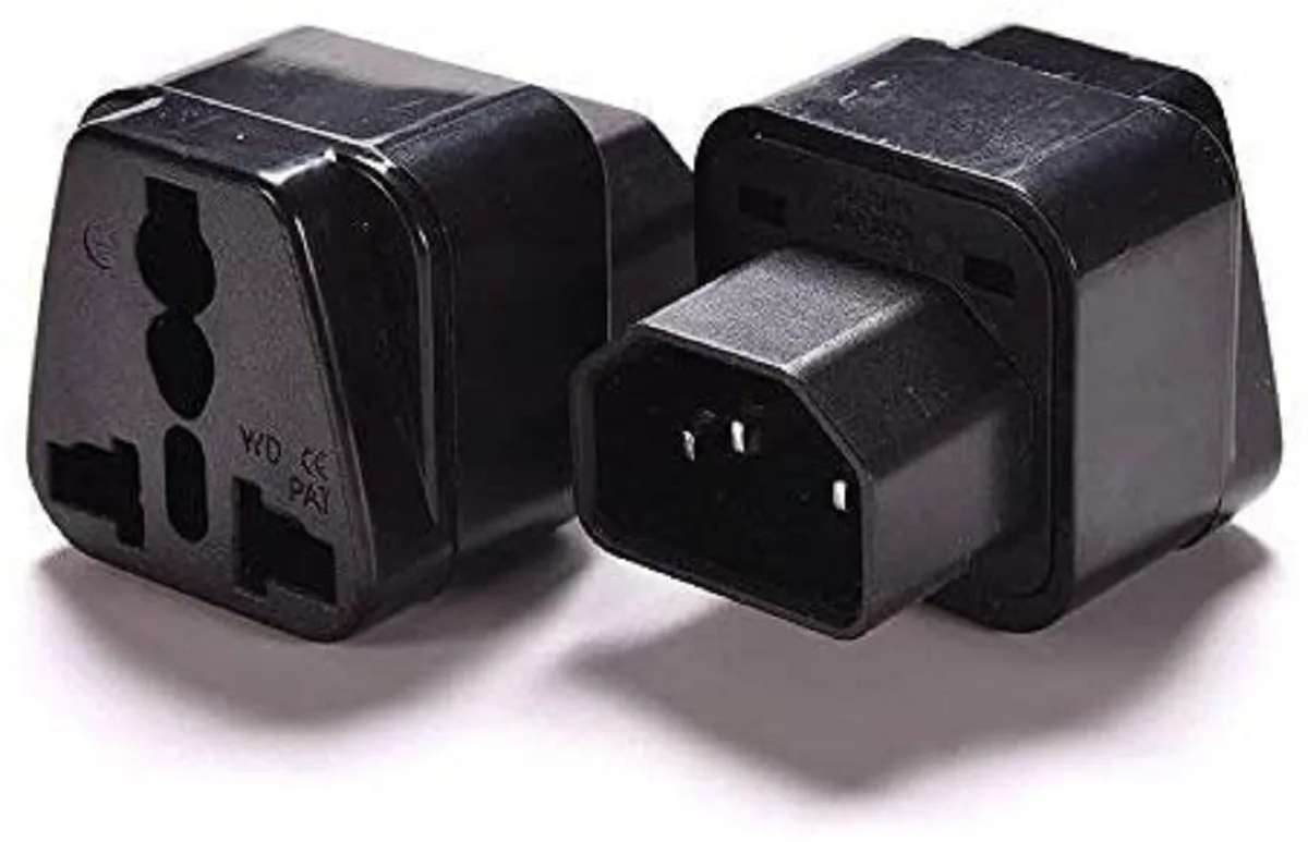 TeKit TeKit IEC C14 to Universal Female AU US UK EU C13 Power Adapter 4 Pack — product photo