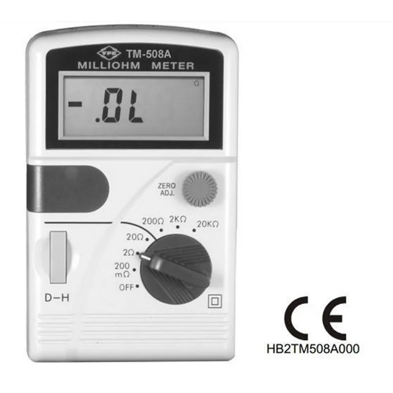 TENMARS ELECTRONICS TENMARS ELECTRONICS TM-508A Milliohm Meter 1 mΩ–20 kΩ six steps — product photo