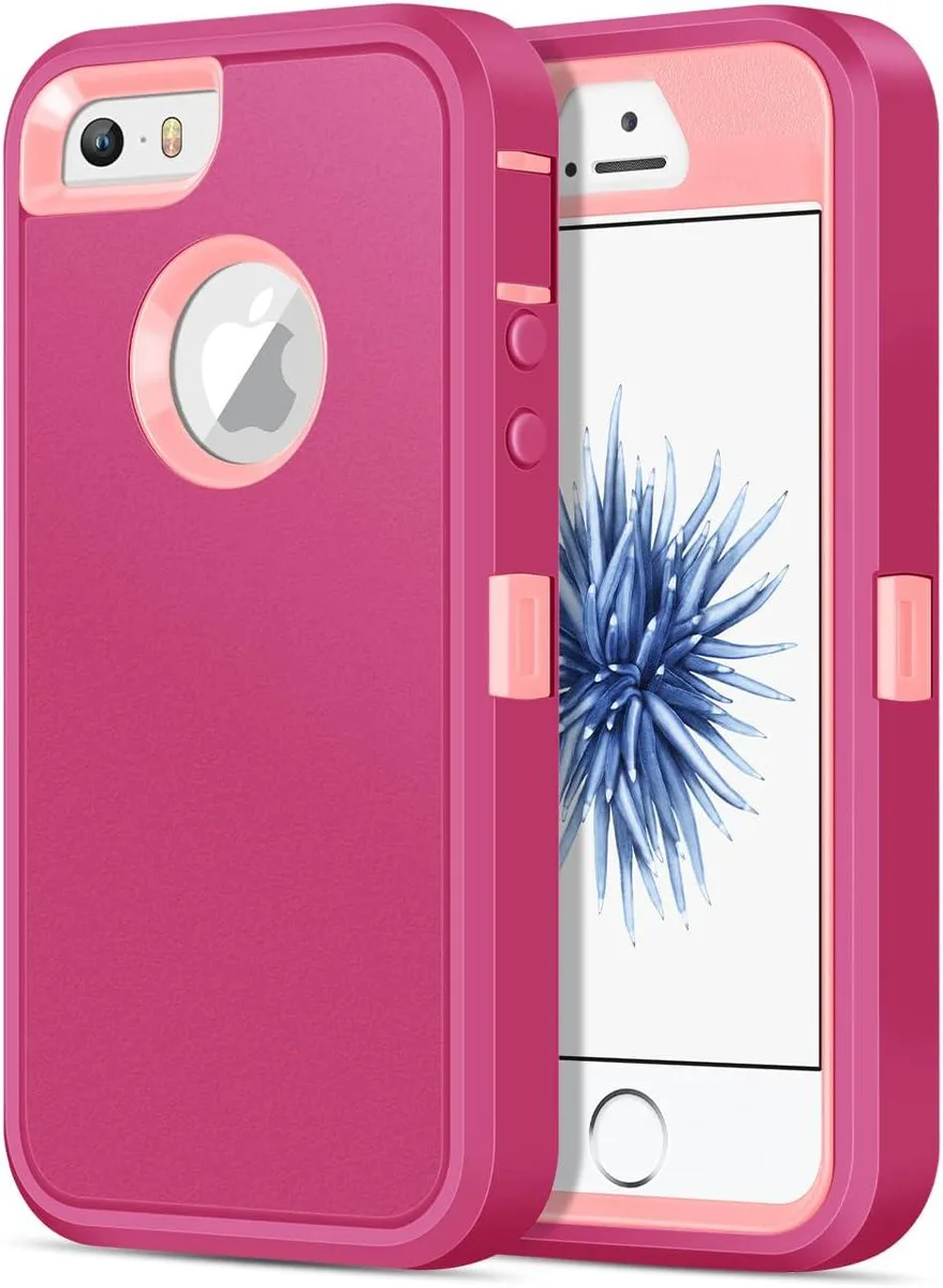 Transcend Transcend Defend &amp; Rugged Case for iPhone 5/5S/SE 1st Gen 2016 Pink — product photo