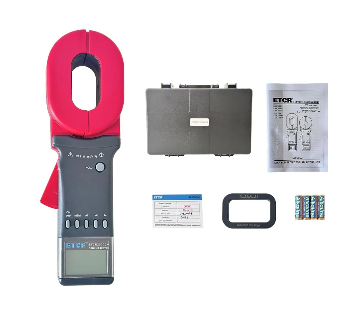 ETCR ETCR2000C+ Digital Clamp Earth Resistance Tester 0.01-1200 65mm×32mm — product photo