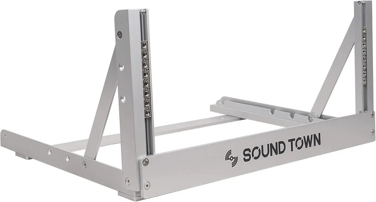 TAURKENAM TAURKENAM 4U Aluminum 2-Post Open-Frame Rack Adjustable 65 75 85° 200 lbs — product photo