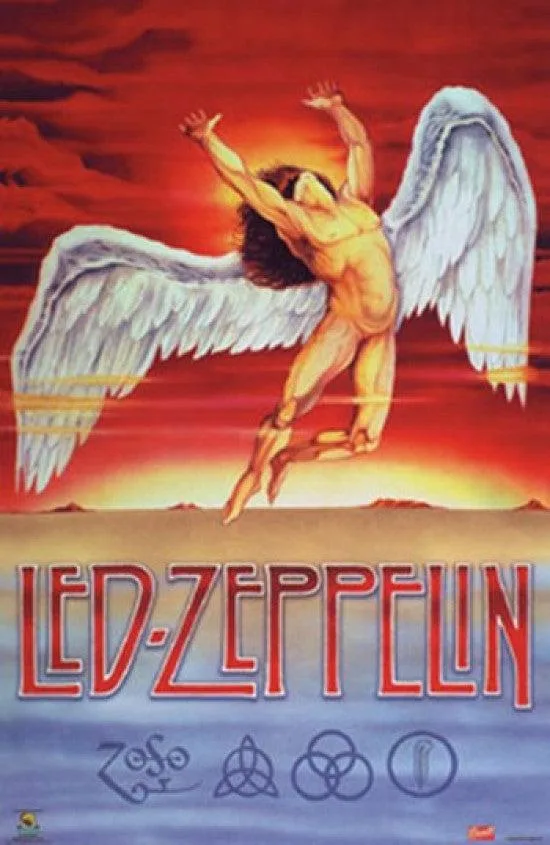 Led Zeppelin Swan Song poster print 22 by 34 inches on heavy paper